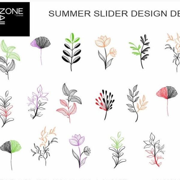 slajder dizajn  raznoczvetnye czvetochki