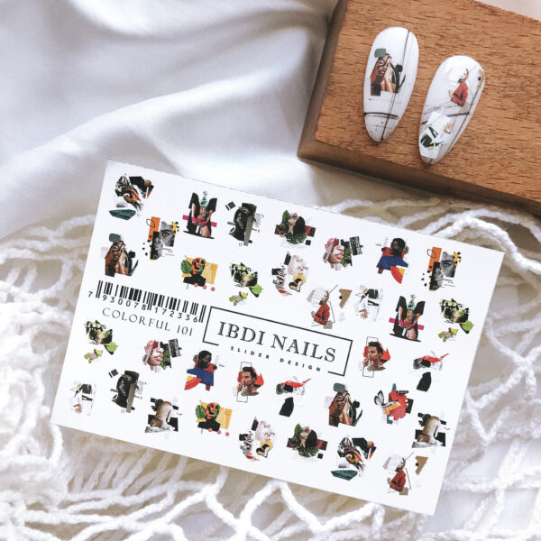 slajder dizajn ibdi nails colorful №  sht