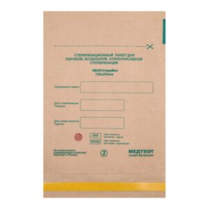 Крафт пакеты для стерилизации Медтест коричневые 115х200 мм (100 шт)