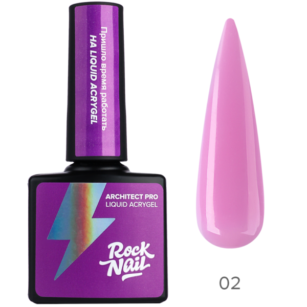 Жидкий акригель Rocknail Architect Pro Liquid Acrygel 02 Rosewater Spray