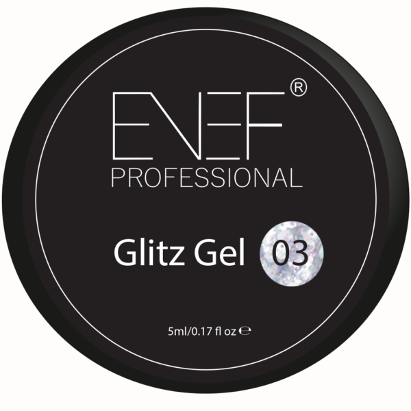 Гель ENEF PROFESSIONAL Glitz Gel №03, 15 мл 2