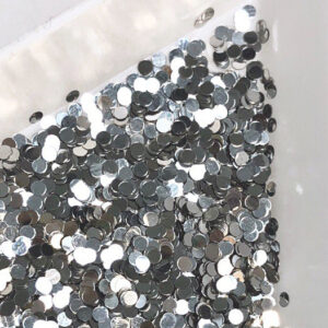 Конфетти IBDI NAILS серебро 1 мм, 1 шт