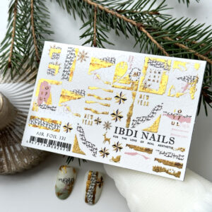 Слайдер-дизайн IBDI NAILS Air Foil №131, 1 шт