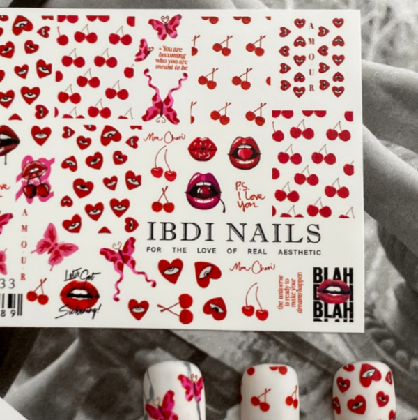 Слайдер-дизайн IBDI NAILS COLORFUL №233, 1 шт 2
