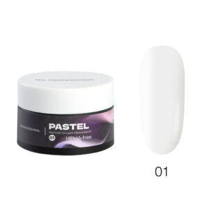 Гель для наращивания TNL Professional Pastel HEMA-Free, жесткий №01 Молочный белый, 30 мл 2