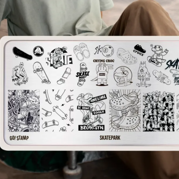 Пластина для стемпинга GO STAMP №315 Skatepark, 1 шт 2