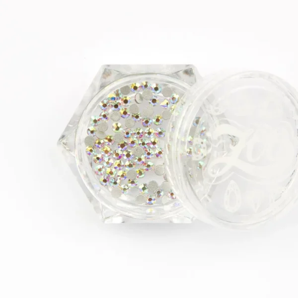 Стразы ZOO NAIL ART стеклянные прозрачные АВ голография SS6 №1089 1,8мм, 100 шт 2
