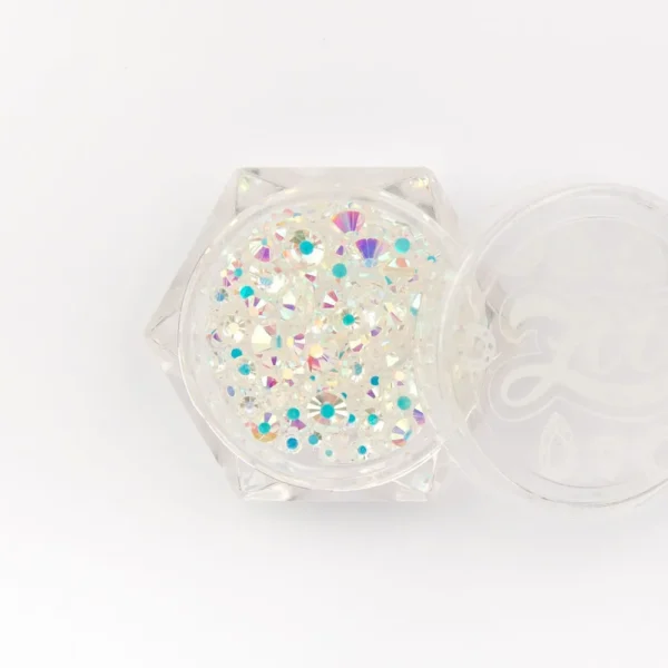 Стразы ZOO NAIL ART стеклянные прозрачные голография MIX №1235, 200 шт 2