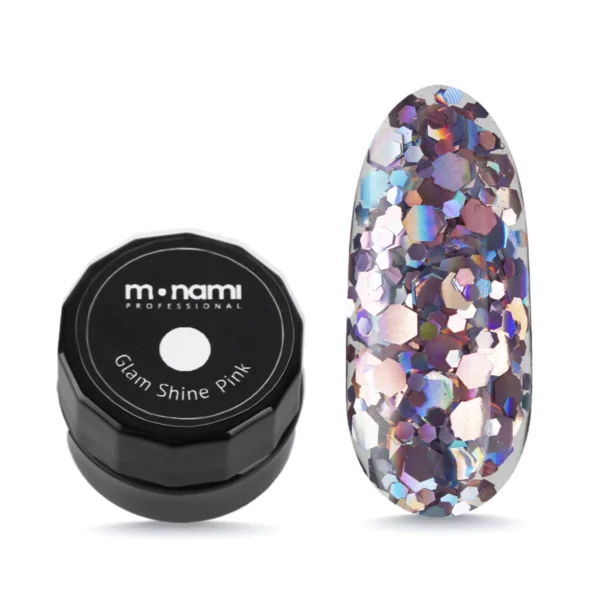 Гель-лак MONAMI Glam Shine Pink, 5 г 2
