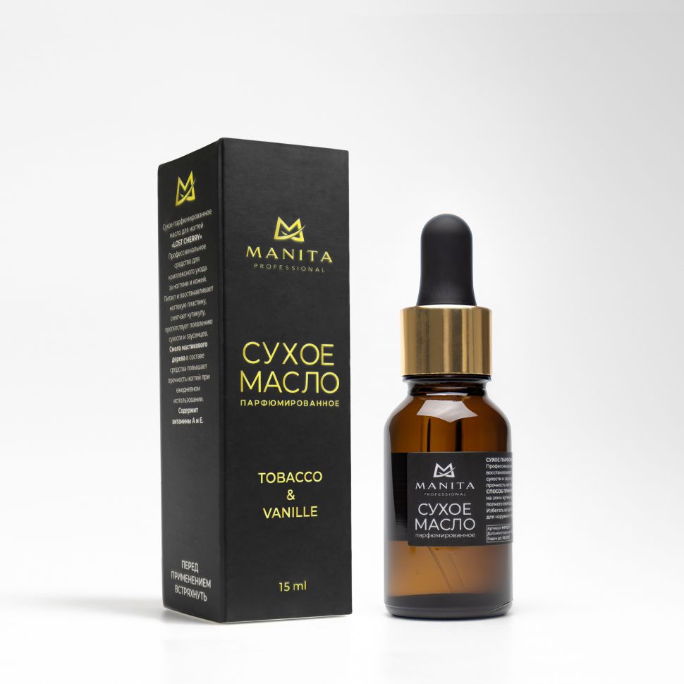 Elite Nails в Гомеле Масло MANITA сухое парфюм TOBACCO&VANILLE 15 мл 2 Масло MANITA сухое парфюм TOBACCO&VANILLE 15 мл 2