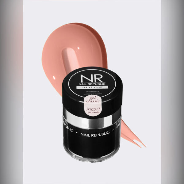 Гель NAIL REPUBLIC Gel classic №05/1 с помпой, 30 г 2