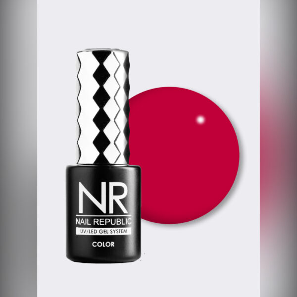 Гель-лак NAIL REPUBLIC NR-203 Perfect red болгарский розовый, 10 мл 2
