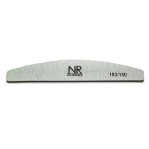 Пилка NAIL REPUBLIC 150/150 на пластиковой основе луна, серая, 1 шт