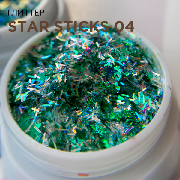 Глиттер IBDI NAILS Star Sticks 04 2