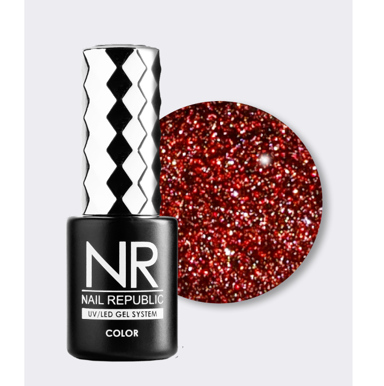 Elite Nails в Гомеле Гель-лак NAIL REPUBLIC Flash №01 светоотражающий, Красный, 10 мл 2 Гель-лак NAIL REPUBLIC Flash №01 светоотражающий, Красный, 10 мл 2