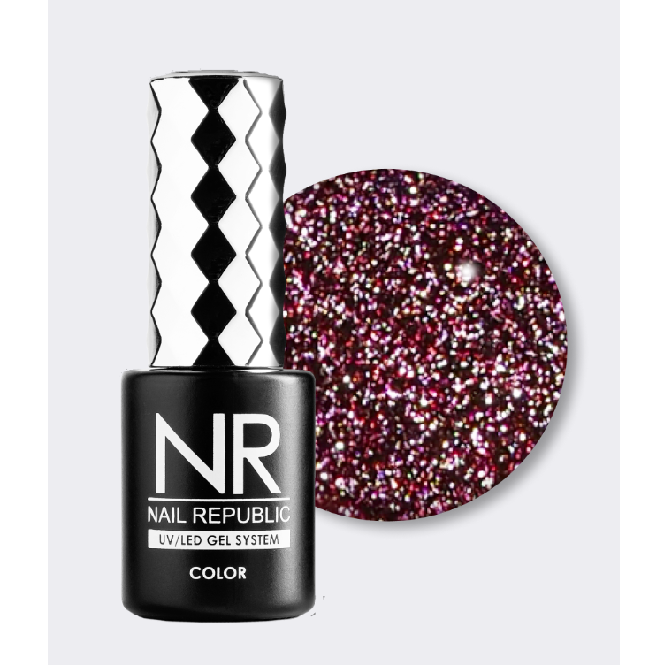 Elite Nails в Гомеле Гель-лак NAIL REPUBLIC Flash №09 светоотражающий, Сливовый, 10 мл 2 Гель-лак NAIL REPUBLIC Flash №09 светоотражающий, Сливовый, 10 мл 2