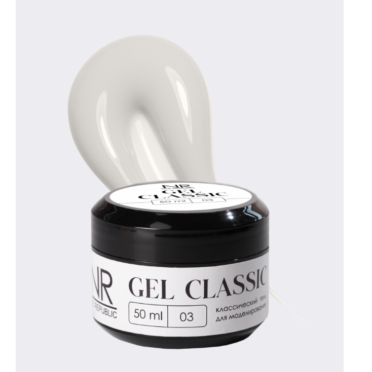Elite Nails в Гомеле Гель NAIL REPUBLIC Gel classic гель классический для моделирования №03, 50 г 2 Гель NAIL REPUBLIC Gel classic гель классический для моделирования №03, 50 г 2