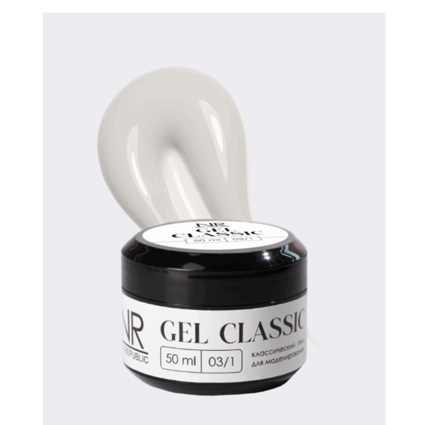 Гель NAIL REPUBLIC Gel classic гель классический для моделирования №03/1, 50 г 2