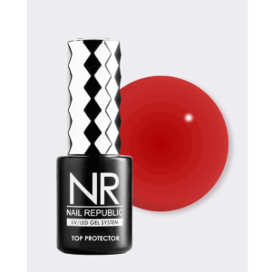 Топ NAIL REPUBLIC NR COLOR TOP PROTECTOR №31 Red, без UV фильтра, 10 мл
