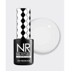 Топ NAIL REPUBLIC NR COLOR TOP PROTECTOR №26 Milk, c UV фильтром, 10 мл