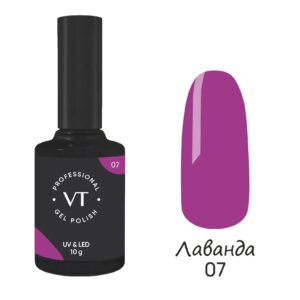 Гель-лак VELVETIME Лаванда №07, 10 г 2