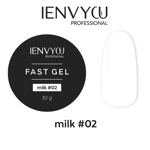 Elite Nails в Гомеле Гель I ENVY YOU Fast Gel №02 Milk, 30 г 2 Гель I ENVY YOU Fast Gel №02 Milk, 30 г 2