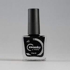 Лак для стемпинга SWANKY STAMPING №001 Черный, 10 мл