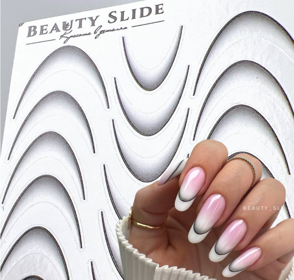 Elite Nails в Гомеле Слайдер-дизайн BEAUTY SLIDE Cut-002 с вырезкой, 1 шт 2 Слайдер-дизайн BEAUTY SLIDE Cut-002 с вырезкой, 1 шт 2