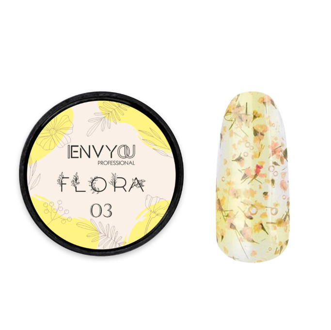Elite Nails в Гомеле Гель I ENVY YOU с сухоцветами Flora №03, 5 г 2 Гель I ENVY YOU с сухоцветами Flora №03, 5 г 2