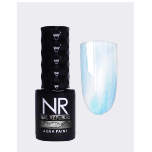 Краска NAIL REPUBLIC для техники «по мокрому» AQUA PAINT №19, Белый, 10 мл