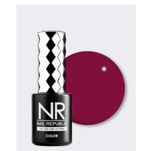 Гель-лак NAIL REPUBLIC NR-202 Perfect red, Бордово-фиолетовый, 10 мл