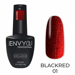 Гель-лак I ENVY YOU BlackRed №01, 10 г