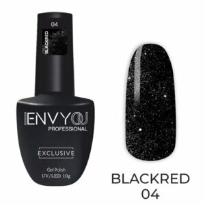 Гель-лак I ENVY YOU BlackRed №04, 10 г