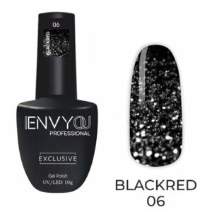 Гель-лак I ENVY YOU BlackRed №06, 10 г