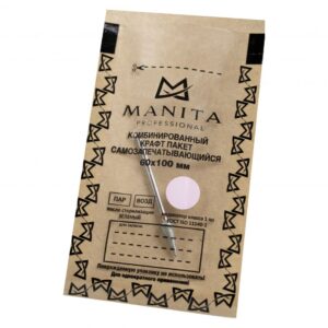 Крафт-пакеты MANITA бумажные комбинированные 60х100 мм, 100 шт