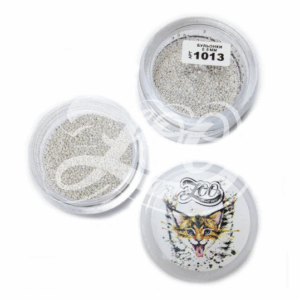 Дизайн для ногтей ZOO NAIL ART Бульонки металл серебро 0,8 мм №1013, 10 г