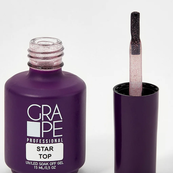 Elite Nails в Гомеле Топ GRAPE STAR, 15 мл 4 Топ GRAPE STAR, 15 мл 4