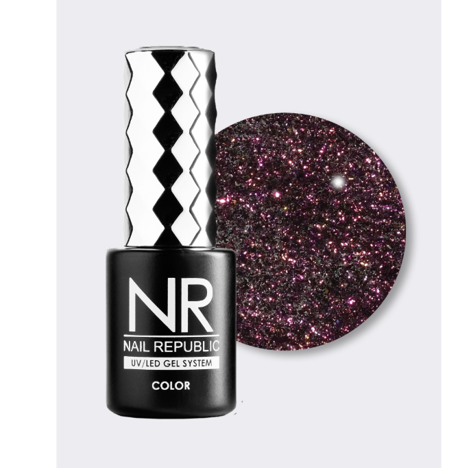 Elite Nails в Гомеле Гель-лак NAIL REPUBLIC NR CAT-43 5D Сиренево-желто-зеленый, 10 мл 2 Гель-лак NAIL REPUBLIC NR CAT-43 5D Сиренево-желто-зеленый, 10 мл 2