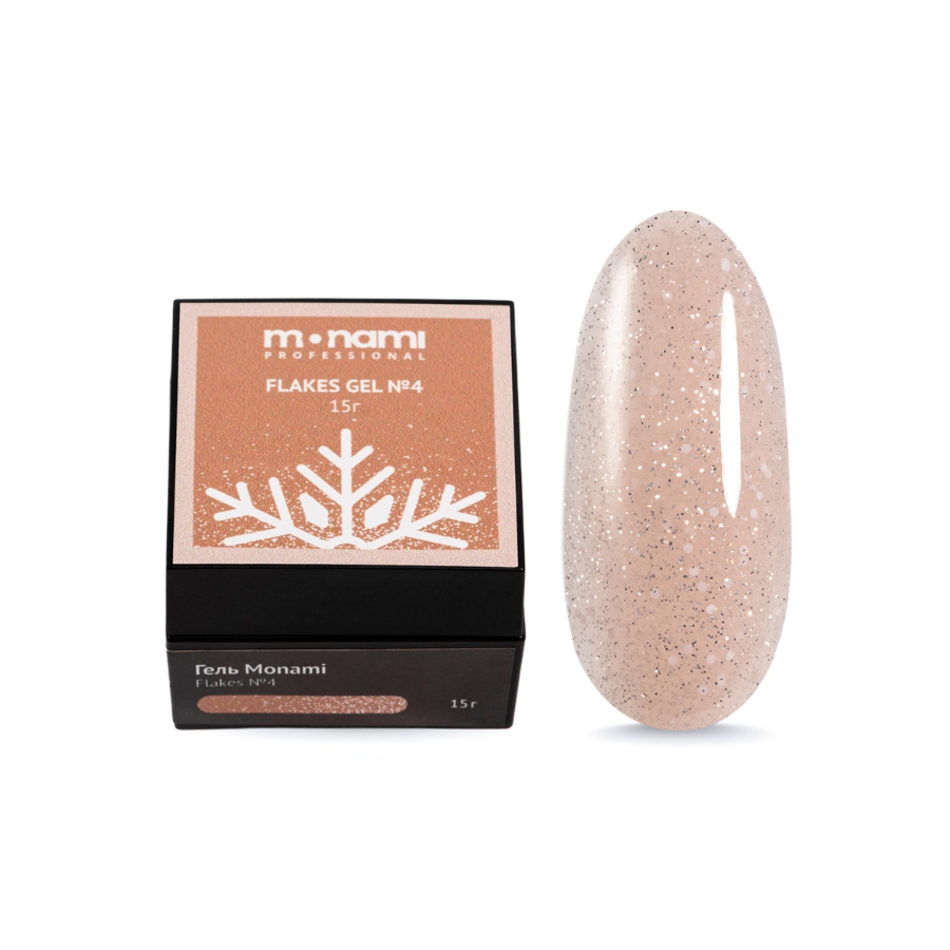 Elite Nails в Гомеле Гель MONAMI для моделирования Flakes №4, 15 г 2 Гель MONAMI для моделирования Flakes №4, 15 г 2