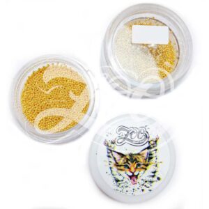 Дизайн для ногтей ZOO NAIL ART Бульонки металл золото 0,6 мм №1015, 10 г