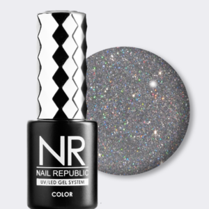 NR-417 Diamonds гель-лак, Мерцающий серый (10 мл)