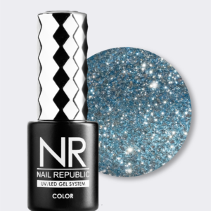 NR-381 Night life гель-лак жидкий кристалл, Голубой (10 мл)