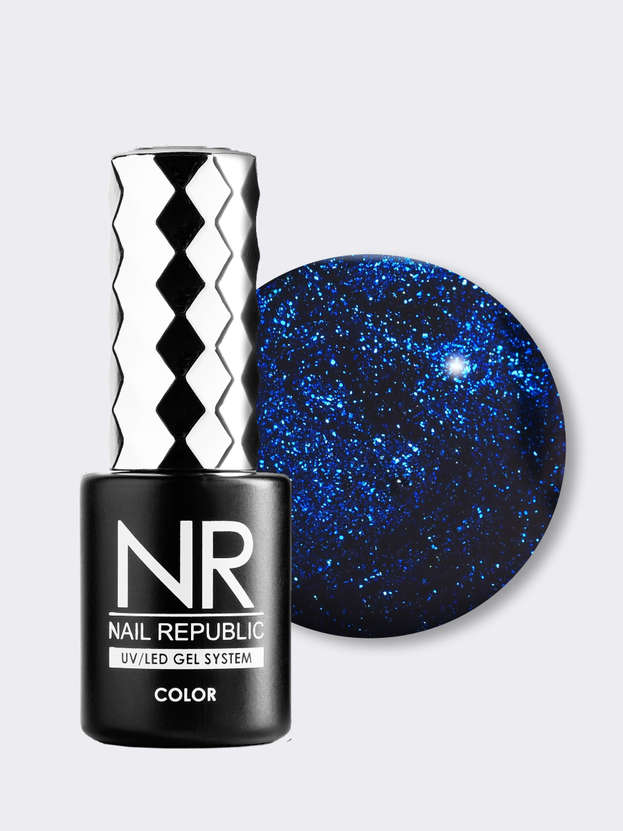 Elite Nails в Гомеле NR-396 Гель-лак, Мерцающий глубокий синий (10 мл) 2 NR-396 Гель-лак, Мерцающий глубокий синий (10 мл) 2