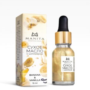 Масло MANITA сухое масло BANANA&VANILLE 15 мл с шиммером