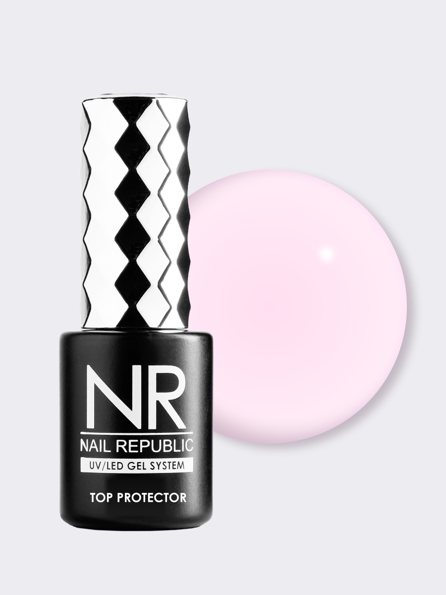NR COLOR TOP PROTECTOR 28 BB Rose c UV фильтром (10 мл) 2
