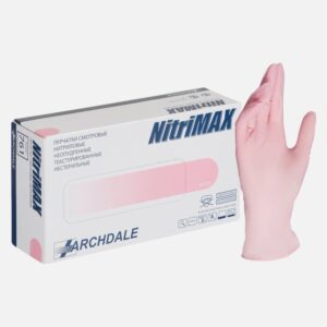 Перчатки нитриловые Nitrimax S розовые 50 пар 3,5 гр