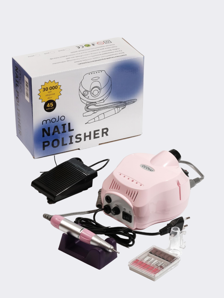 Elite Nails в Гомеле MOJO Машинка для маникюра и педикюра DM-202 30000 об/мин, розовая L-2 202 NAIL DRILL 3 MOJO Машинка для маникюра и педикюра DM-202 30000 об/мин, розовая L-2 202 NAIL DRILL 3