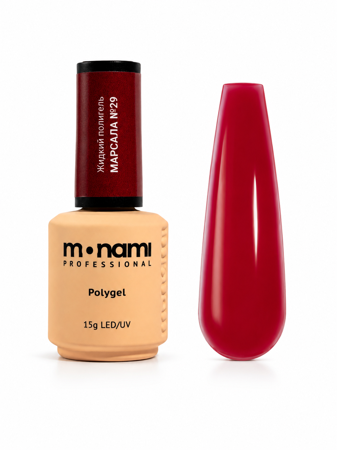 Elite Nails в Гомеле Monami Жидкий полигель Марсала №29 15г 2 Monami Жидкий полигель Марсала №29 15г 2