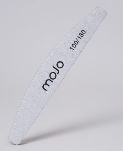 MOJO Пилка лодочка серая пластик 100/180 грит  1 шт 2