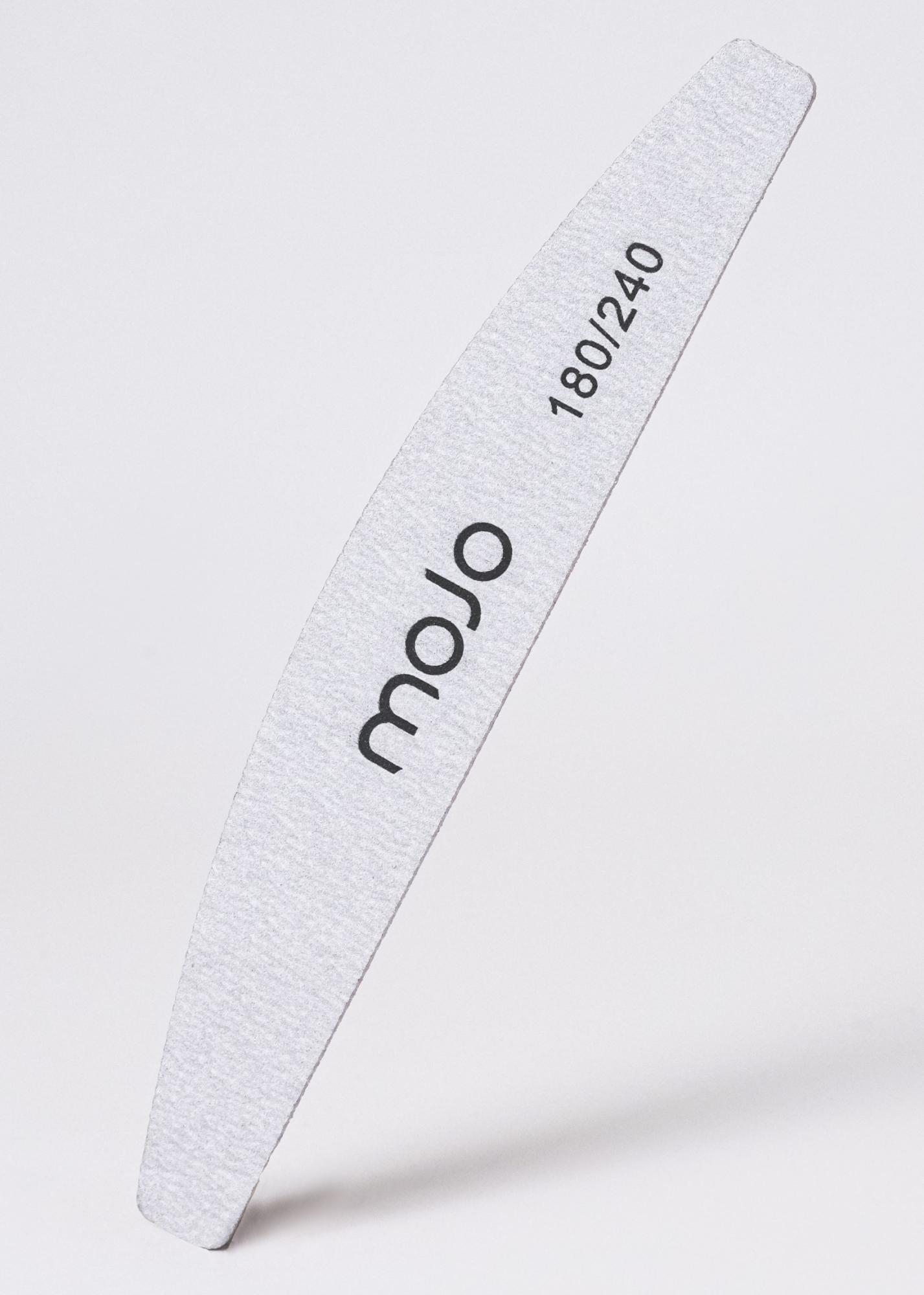 Elite Nails в Гомеле MOJO Пилка лодочка серая пластик 180/240 грит 1 шт 2 MOJO Пилка лодочка серая пластик 180/240 грит 1 шт 2